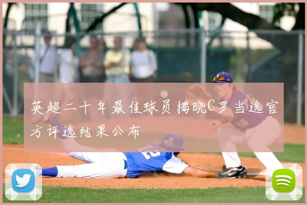 英超二十年最佳球员揭晓C罗当选官方评选结果公布